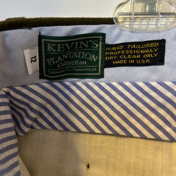 Kevin’s olive green felt pants - Picture 4 of 4